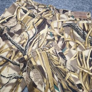 Wrangler Rugged Wear Waterfowl Duck Wetlands Camo Denim Jeans Pants 36x29 USA